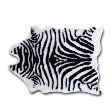 Super soft new zebra design faux fur sofa mat,floor carpet rug